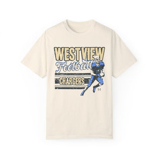 Westview Chargers Football Ivory Tee - Tucked & Threaded