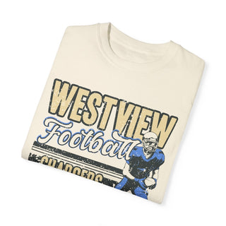 Westview Chargers Football Ivory Tee - Tucked & Threaded