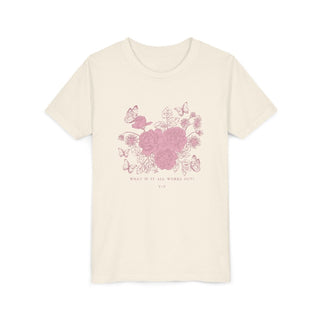 What If It All Works Out Ivory or Navy Youth Tee - Tucked & Threaded