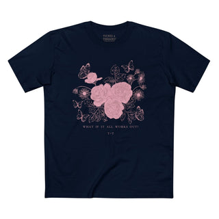 What If It All Works Out Navy Tee - Tucked & Threaded