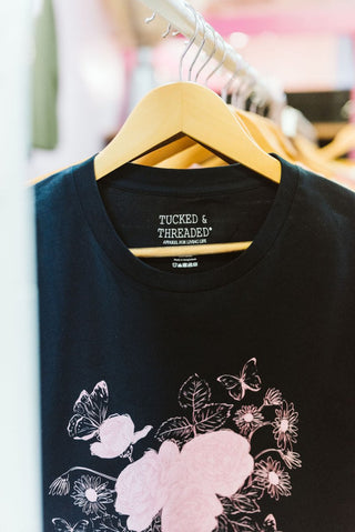 What If It All Works Out Navy Tee - Tucked & Threaded