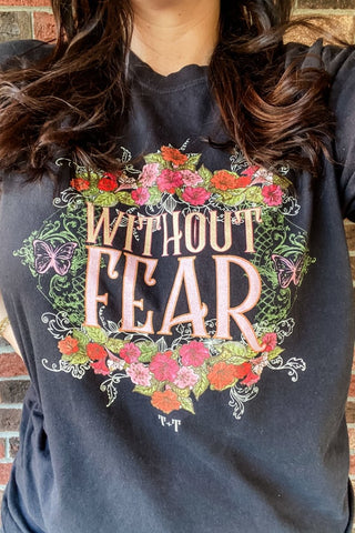 Without Fear Ivory Comfort Colors Tee - Tucked & Threaded