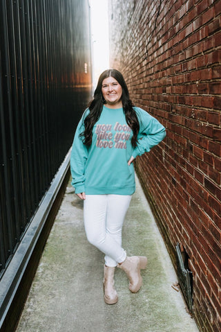 You Love Me Urban Heavy Unisex Sweatshirt - Tucked & Threaded