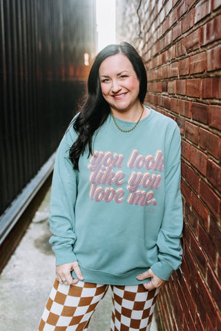 You Love Me Urban Heavy Unisex Sweatshirt - Tucked & Threaded