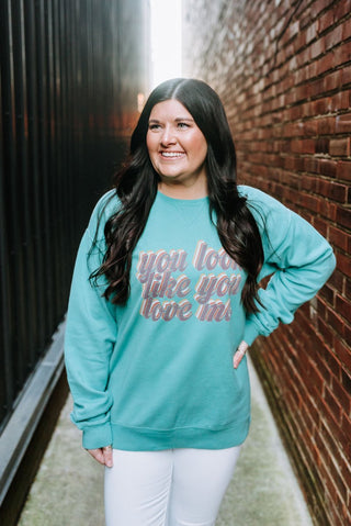 You Love Me Urban Heavy Unisex Sweatshirt - Tucked & Threaded