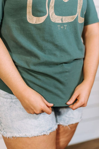 731 Bubble Dark Teal Tee - Tucked & Threaded