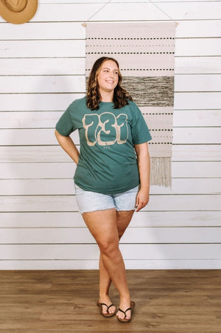 731 Bubble Dark Teal Tee - Tucked & Threaded