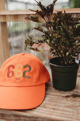 Area Code 662 Orange Hat - Tucked & Threaded
