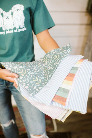 Boho Striped Dog Bandana - Tucked & Threaded