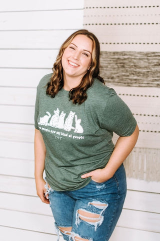 Cat People Cactus Adult Tee - Tucked & Threaded