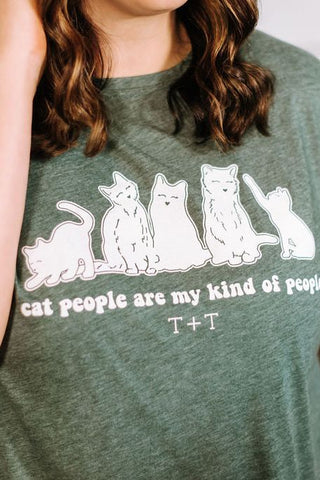 Cat People Cactus Adult Tee - Tucked & Threaded