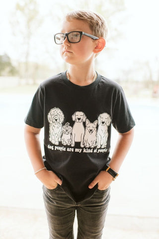 Dog People Black Child Tee - Tucked & Threaded