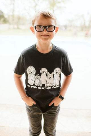 Dog People Black Child Tee - Tucked & Threaded