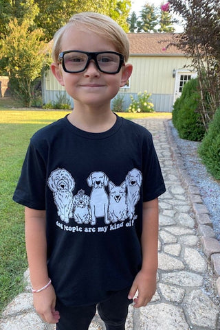 Dog People Black Child Tee - Tucked & Threaded