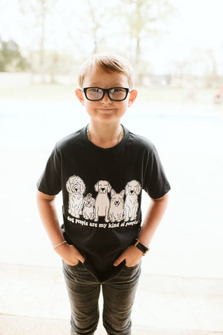 Dog People Black Child Tee - Tucked & Threaded