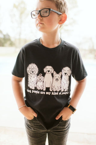 Dog People Black Child Tee - Tucked & Threaded
