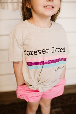 Forever Loved Tan Child Tee - Tucked & Threaded