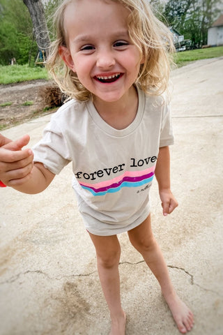 Forever Loved Tan Child Tee - Tucked & Threaded