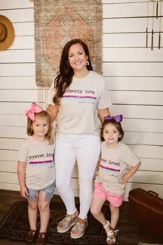 Forever Loved Tan Child Tee - Tucked & Threaded