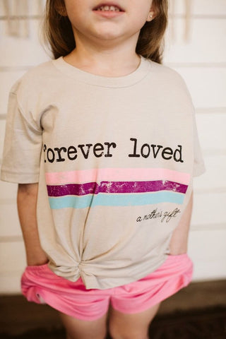 Forever Loved Tan Child Tee - Tucked & Threaded