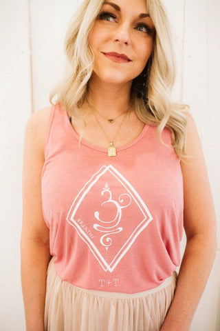 BREATHE Rose Tank-Small Only