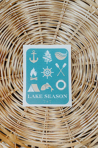 Lake Season Sticker