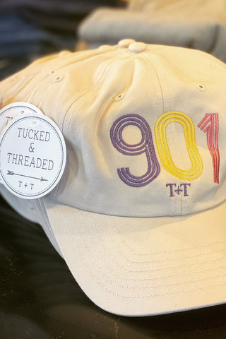 Area Code 901 Cream Hat