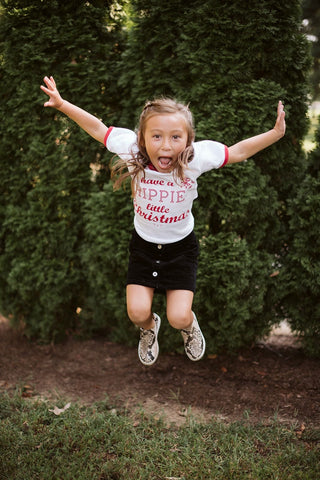 Have a Hippie little Christmas Red Ringer Child Tee