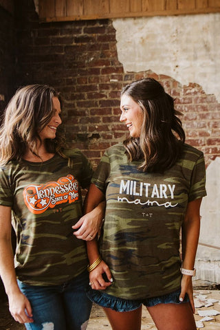 Tennessee State of Mind Camo Ladies’ Tee-Small Only