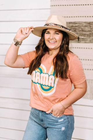 Mama Retro Sunset Tee - Tucked & Threaded