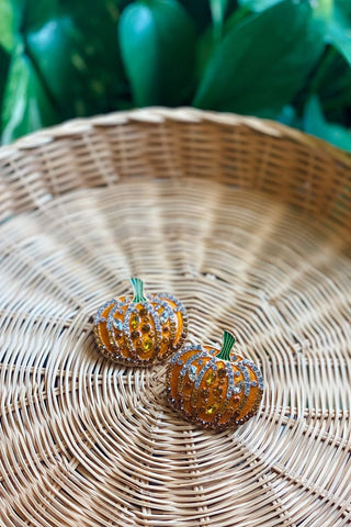 Pumpkin Spice Earrings - Tucked & Threaded