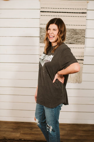 SOUTHERN Charcoal Tee-Small Only - Tucked & Threaded