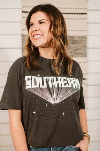 SOUTHERN Charcoal Tee-Small Only - Tucked & Threaded