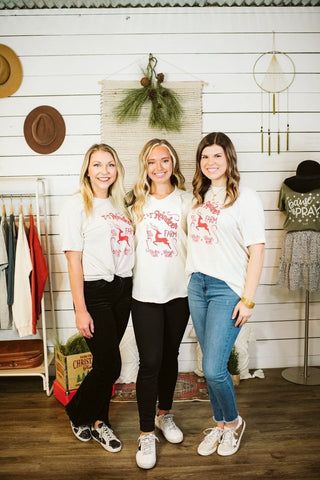 T+T Reindeer Farm Sand Tee - Tucked & Threaded
